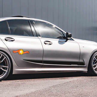 BMW M Performance Seitenschweller-Aufkleber-Set für BMW G20 M340i, Türstreifen-Set, Aufkleber
