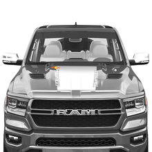 Blackout-Streifen Motorhauben-Vinyl-Aufkleber für Dodge Ram 1500 TRX 2019+_2