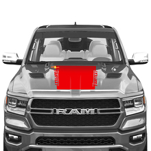 Blackout-Streifen Motorhauben-Vinyl-Aufkleber für Dodge Ram 1500 TRX 2019+_3