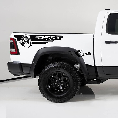 TRX-Stil Heckseiten-Streifen Vinyl-Aufkleber für Dodge Ram 1500