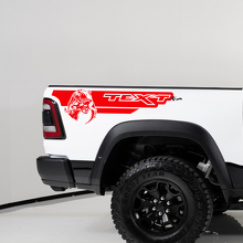 TRX Style Individuelle Text Heckseitenstreifen Vinyl-Aufkleber für Dodge Ram 1500_2