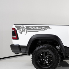 TRX Style Individuelle Text Heckseitenstreifen Vinyl-Aufkleber für Dodge Ram 1500_3