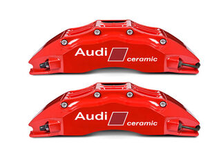 2 Audi Carbon Keramik Aufkleber Bremsen RS4 RS6 RS7 S8 Q7 Aufkleber