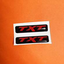 SRT Style Red TXT Domed Inlay Pair — Vinylaufkleber (Funkschlüssel) für Dodge Challenger_2