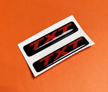 SRT Style Red TXT Domed Inlay Pair — Vinylaufkleber (Funkschlüssel) für Dodge Challenger_3