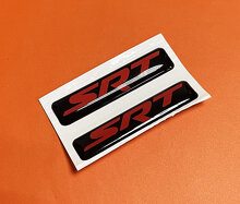 SRT-Stil Gewölbtes Schlüsselanhänger Inlay Aufkleberset für Dodge Challenger, Charger und Durango_3