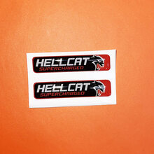 2x Hellcat Supercharged Challenger/Charger/Durango Key Fob Inlays Emblem gewölbter Aufkleber
 2