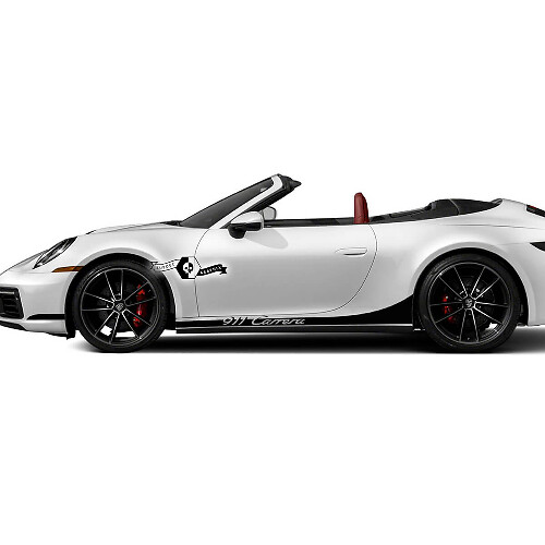 2 Porsche 911 Porsche Carrera Rocker Panel Extended Seitenstreifen Türen Kits Aufkleber Aufkleber
