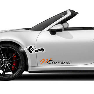 2 Porsche 911 Carrera 2 Farben Seitentüren Kits Aufkleber Aufkleber
