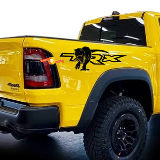 Dodge Ram 1500 TRX Bettseitenaufkleber T-Rex Vinyl-Aufkleber-Grafik
