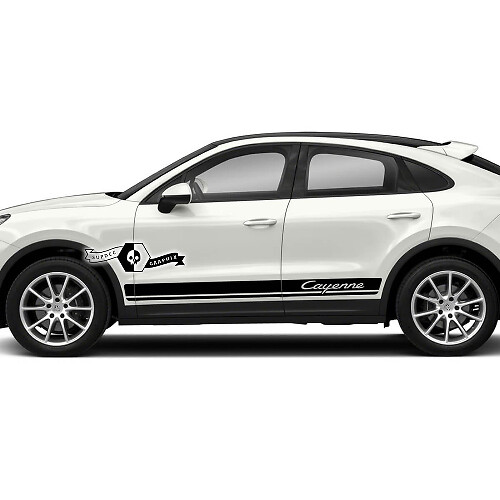 Porsche Cayenne S GTS Turbo Seitenstreifen Aufkleber Aufkleber 2003 vorhanden