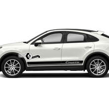 Porsche Cayenne S GTS Turbo Seitenstreifen Aufkleber Aufkleber 2003 vorhanden 2