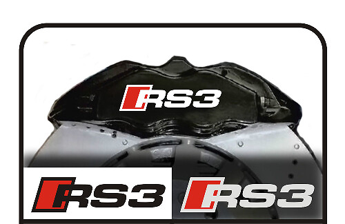 RS3 Bremssattel Vinyl-Aufkleber Set für Audi