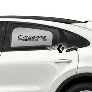 2 Porsche Cayenne Seitentüren Kits Logo Aufkleber Aufkleber
