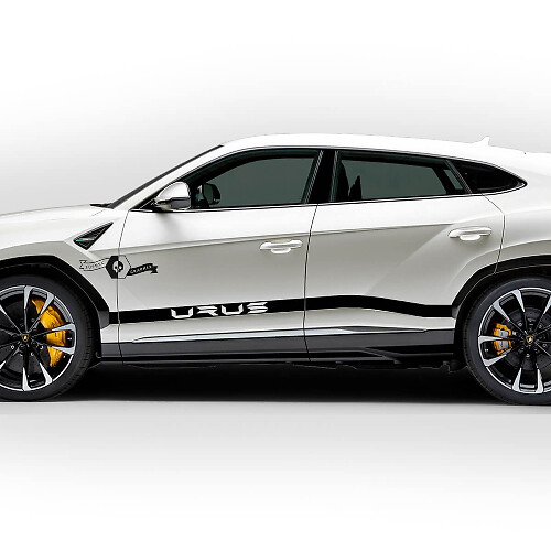 Paar Lamborghini Urus 2021 2022 2023 Seitentüren Logo Streifen Vinyl Aufkleber Aufkleber Grafiken
