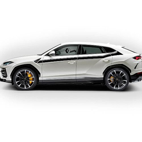 Paar Lamborghini Urus 2021 2022 2023 Seitentüren Up Flag Stripe Vinyl Aufkleber Aufkleber Grafiken
