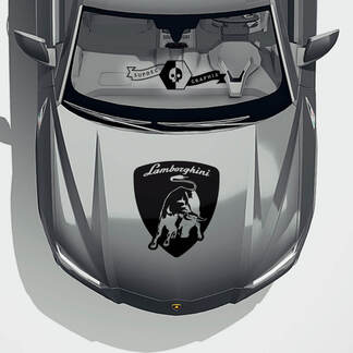 Motorhaube Lamborghini Urus 2021 2022 2023 + Logo-Vinyl-Aufkleber-Grafik
