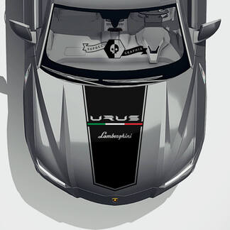 Lamborghini Urus 2021 2022 2023 Motorhaube Flagge Vinyl Aufkleber Aufkleber Grafiken
