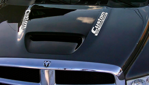 Cummins Custom 5.9L / 6.7L Turbo Diesel Pair — Vinyl-Aufkleber (Motorhaube) für Dodge Ram 1500