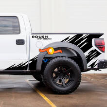 Roush Off-Road Schlamm-Spritzschutz Ladeflächen-Seitenvinylaufkleber für Musclecar Truck 2013+_3