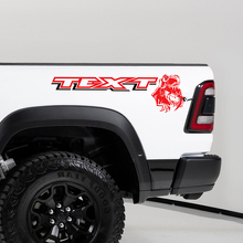 Individuelles Text-Nachtseiten-Vinylaufkleber-Set für Dodge Ram TRX 2020-2023_3