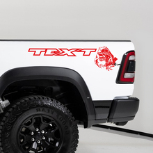 T-Rex essender Raptor Heckseiten-Vinylaufkleber-Satz für Dodge Ram TRX 2020-23_3