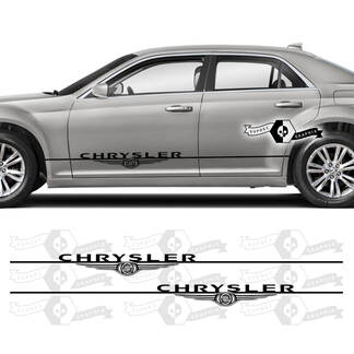 Paar Chrysler 300 2021 2022 2023 Logo Touring Rocker Panel Graphics Auto Vinyl Aufkleber Aufkleber
