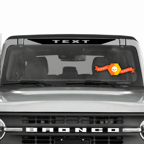 Individuell gestalteter Windschutzscheiben-Banner Vinyl-Aufkleber für Musclecar Pferdestärke Truck 12982