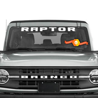 Bronco Raptor Logo Vinyl Aufkleber Windschutzscheibe Banner

