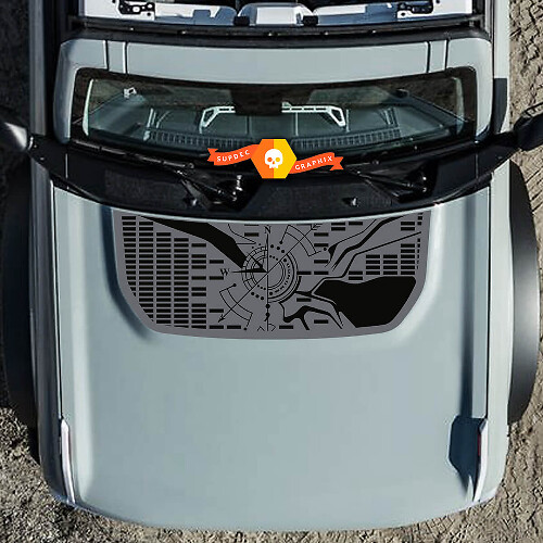 Hood Bronco Compass Wrap Graphics Aufkleberaufkleber für Ford Bronco

