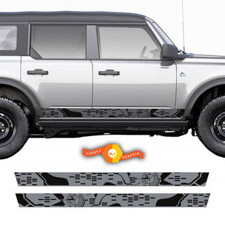 Side Bronco Compass Wrap Graphics Aufkleberaufkleber für Ford Bronco
