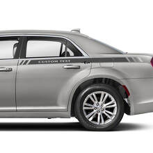 Benutzerdefinierter Text Heckseitenstreifen Vinyl-Aufkleber für Chrysler 300_2