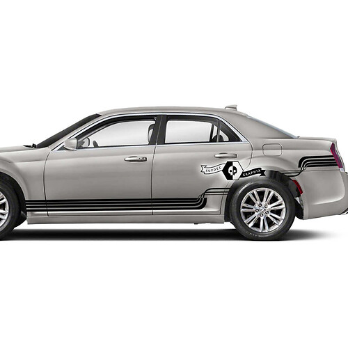 Chrysler 300 Seitentür-Grafiklinien, Vinyl-Aufkleber
