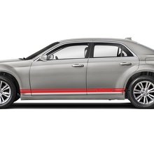 Paar Chrysler 300 Rocker Panel Graphics Strip Vinyl Aufkleber Aufkleber
 3