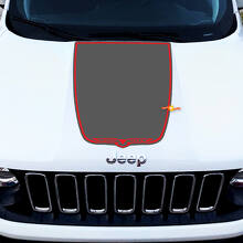 Maßgeschneidertes Blackout Motorhauben-Vinylaufkleber für Jeep Cherokee Trailhawk_2