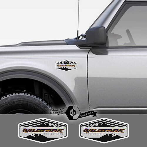 Sasquatch Mountain Emblem Streifen Vinylaufkleber für Musclecar Bronco Wildtrak