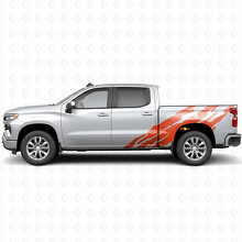 Gezackte Vinyl-Streifen für die Seitenfläche des Bettes für Chevrolet Silverado 1500 T1XX 2019-2026_4
