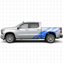 Gezackte Vinyl-Streifen für die Seitenfläche des Bettes für Chevrolet Silverado 1500 T1XX 2019-2026_5