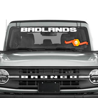 Bronco Windschutzscheibe BADLANDS Aufkleber Aufkleber für Ford Bronco
