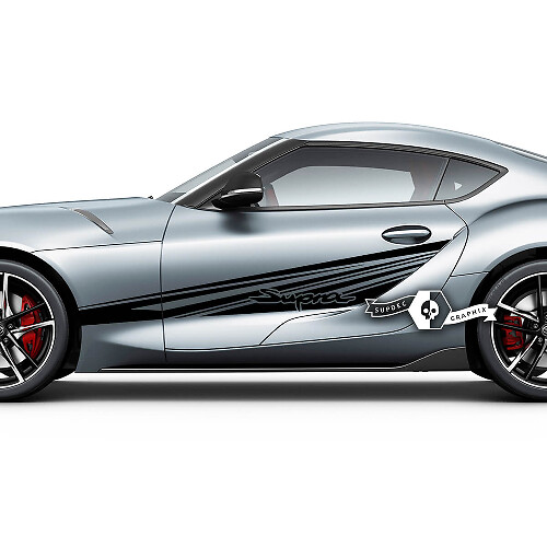 Toyota Supra MKV A90 A91 Türen Seitenlinien Streifen Racing Graphics Aufkleber Aufkleber
