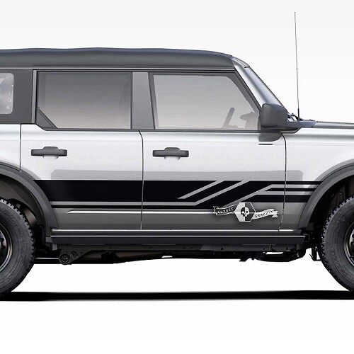 Paar Türseitenstreifen Aufkleber Linien Aufkleber für Musclecar horse 2021 2022 2023
