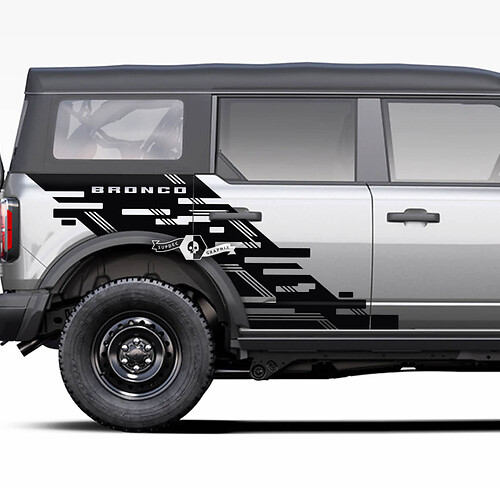 Seitenkotflügel Ford Bronco Graphics Spritzaufkleber Aufkleber BED KOME
