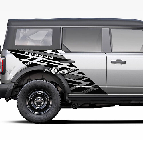 Seitenbett Ford Bronco Heck Fender Graphics Splash -Aufkleber Aufkleber
