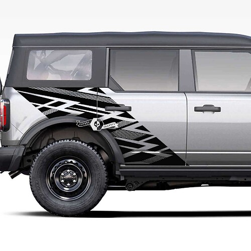 Seitenbett Musclecar horse Heck Fender Graphics Splash -Aufkleber Aufkleber
