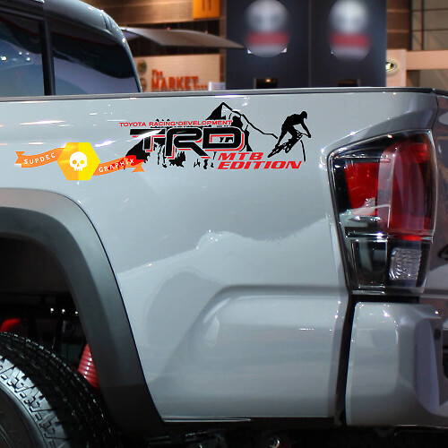 TRD MTB Edition Vinyl-Aufkleber für die Seitenfläche des Toyota Tacoma