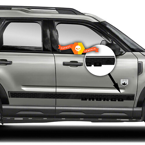 Marken-Türstreifen Vinyl-Aufkleber-Set für Musclecar Horse Sport