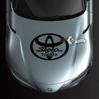 Paar Toyota Supra MKV A90 A91 Motorhauben-Logo-Grafikaufkleber
