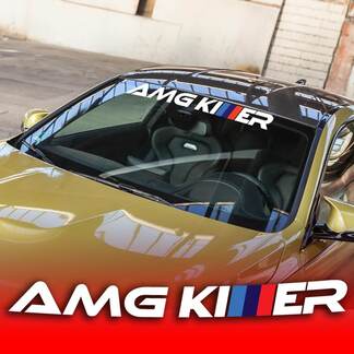 AMG Killer BMW Fan Lustige Windschutzscheiben-Banner-Vinylaufkleber
