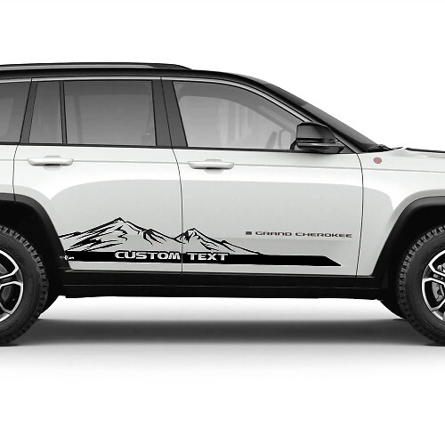Mountains Custom Türen Streifen Vinylaufkleber für Jeep Grand Cherokee Trailhawk