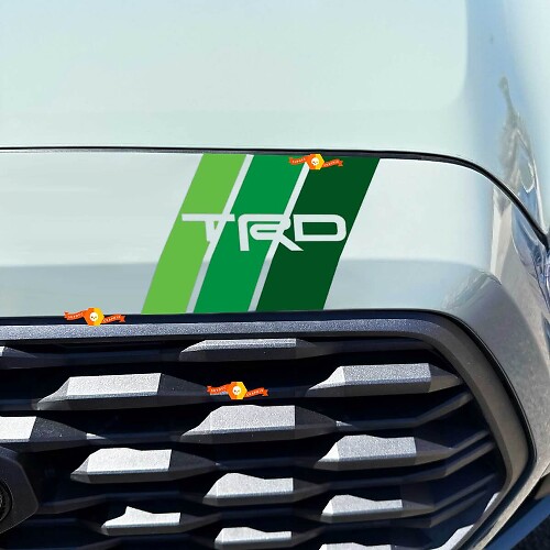 TRD-Stil Haubengrill Retro-Streifen Aufkleber für Toyota Tacoma 2016-2023